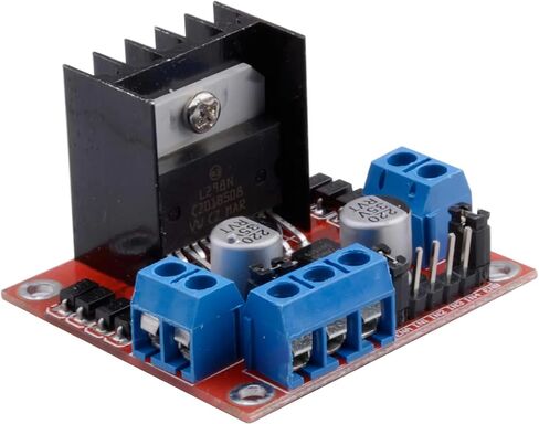 2 حزمة L298N محرك وحدة تحكم محرك اللوحة وحدة مزدوجة H جسر DC السائر متوافق مع المشاريع الكهربائية Ar-duino، روبوت السيارة الذكية ESP32 ESP826 LIONX in Kuwait