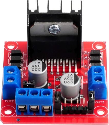 2 حزمة L298N محرك وحدة تحكم محرك اللوحة وحدة مزدوجة H جسر DC السائر متوافق مع المشاريع الكهربائية Ar-duino، روبوت السيارة الذكية ESP32 ESP826 LIONX in Kuwait