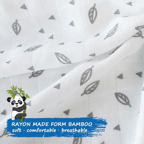 Muslin Crib Sheets for Girls and Boys, Fitted Baby Crib Sheets for Toddler Bed 28" x 52", Viscose Made from Bamboo Crib Mattress Sheet with Boho Style, Soft Breathable Baby Sheets 2 Pack, White&Yellow in Saudi Arabia