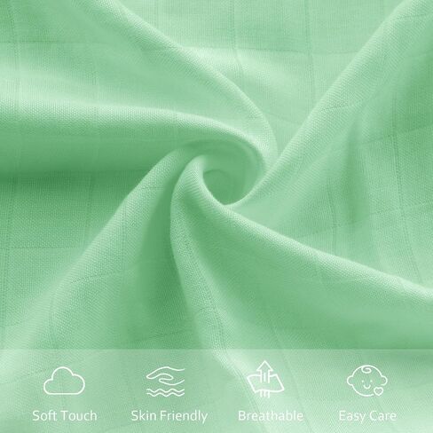 Muslin Crib Sheets for Girls and Boys, Fitted Baby Crib Sheets for Toddler Bed 28" x 52", Viscose Made from Bamboo Crib Mattress Sheet with Boho Style, Soft Breathable Baby Sheets 2 Pack, White&Yellow in Saudi Arabia