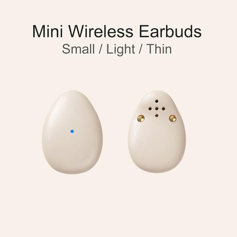 Sleep Earbuds Z1, Wireless Bluetooth Earbuds for Small Ears Canal, Ear Buds Headphones with Small Size, Mini Invisible Half in-Ear Earphones Light Weight for Comfort Fit(Nude) in Kuwait