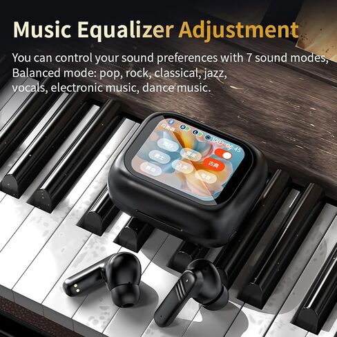 ANC Earbuds with Touch Screen Case Active Noise Cancelling Earbuds Gaming Bluetooth Wireless in Ear Headphones Music ENC TWS Ear Buds Sport Running Earphones for iOS Android in Saudi Arabia