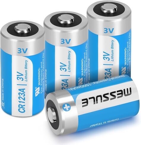 CR123A 3V Lithium Battery,4 Pack 123A Lithium Batteries,CR123 Battery 3 Volt High Power,CR17345 3V Lithium Battery,1500mAh CR123A Cell Batteries PTC Protected for Flashlight Replacement in Saudi Arabia