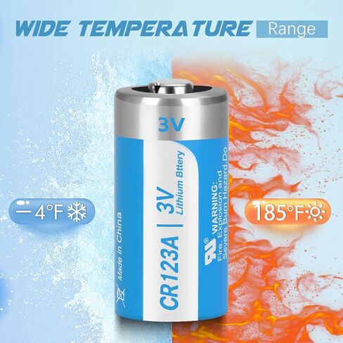CR123A 3V Lithium Battery,4 Pack 123A Lithium Batteries,CR123 Battery 3 Volt High Power,CR17345 3V Lithium Battery,1500mAh CR123A Cell Batteries PTC Protected for Flashlight Replacement in Saudi Arabia