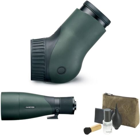 SWAROVSKI Optik ATX Spotting Scope Modular Zoom Eyepiece (Angled Viewing) Bundle with SWAROVSKI Optik ATX, STX, and BTX Arca Swiss Objective Module (95mm, Green) and CSO Cleaning Set Module (3 Items) in Saudi Arabia