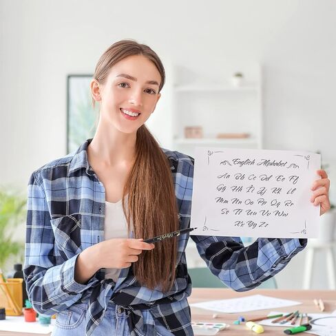 أقلام الخط، 12 قلم خط للكتابة، مجموعة أقلام الخط للمبتدئين، أقلام حروف يدوية، مجموعة علامات الفرشاة، أقلام رسم بالحبر الأسود in Kuwait