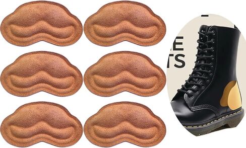 Space Lion Leather Heel Pads Liner Cushions,Inserts for Loose Shoes and Boot, Improved Shoe Fit and Comfort,Prevent Heel Slip and Blister 3 Pairs(Nude,0.2inch) in Saudi Arabia