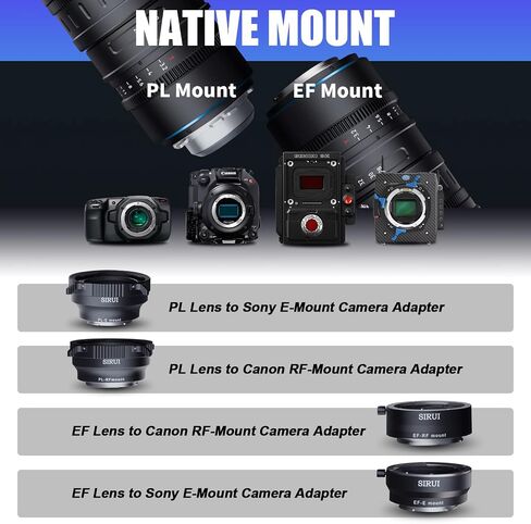 SIRUI 28-85mm T3.2 Full-Frame Parfocal Zoom Cine Lens (EF Mount) in Saudi Arabia