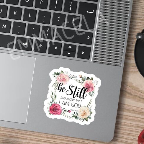 (3PCS) Trust in The Lord with All Your Heart Proverbs 3:5-6 Sticker Christian Faith Sticker, Religious Sticker, Waterproof Vinyl Decal for Books Laptops Tumblers Water Bottles and More, Size 3" x 3" in Kuwait