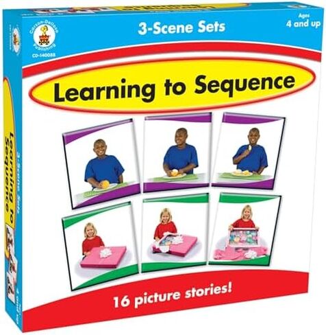 Carson-Dellosa Publishing 6-Scene, Learning to Sequence Multi, 8.6" x 9" x 1.8" in Saudi Arabia