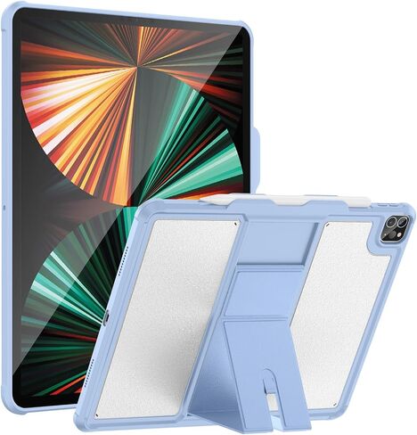 Soke for iPad Air 13 Inch 2024/ iPad Pro 12.9 2022 2021 Case 6th/5th Generation with Pencil Holder(NOT Support Pencil Charging), Soft TPU Bumper Protection, Translucent Frosted Back Cover, New Black in Saudi Arabia