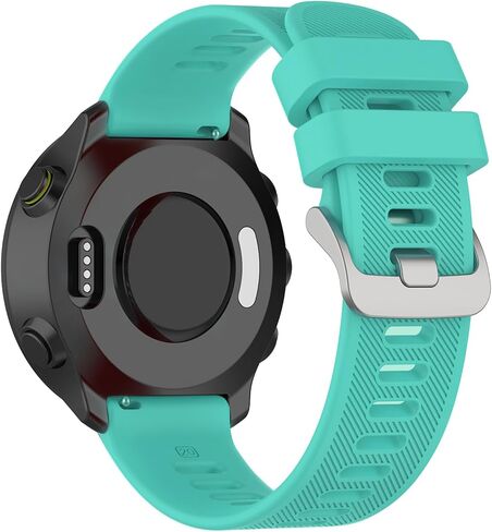 متوافق مع سوار ساعة Garmin Forerunner 55، أشرطة بديلة من السيليكون 20 مم لساعة Garmin Vivoactive 3 / Vivoactive 5 / Forerunner 245 / Forerunner 645 الذكية. in Kuwait
