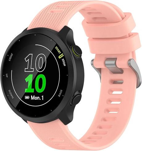 متوافق مع سوار ساعة Garmin Forerunner 55، أشرطة بديلة من السيليكون 20 مم لساعة Garmin Vivoactive 3 / Vivoactive 5 / Forerunner 245 / Forerunner 645 الذكية. in Kuwait