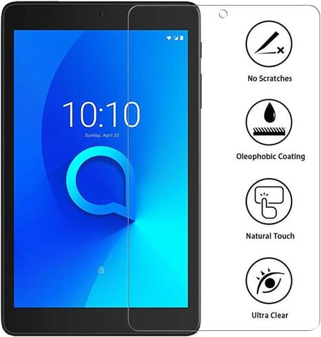 VIESUP [عبوة من قطعتين] واقي شاشة لجهاز Alcatel Joy Tab 2/Joy Tab/Joy Tab Kids/Alcatel 3T 8"، شاشة حماية عالية الدقة مضادة للخدش وسهلة التركيب من الزجاج المقسى لجهاز Alcatel Joy Tab 2 in Saudi Arabia