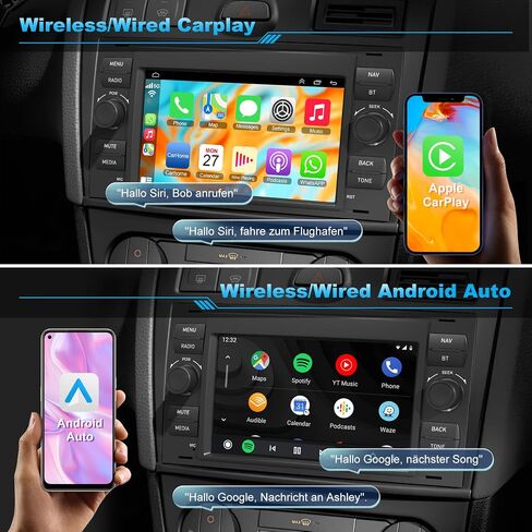 ستيريو سيارة Android 12 لسيارة Ford Transit/Transit Connect 2007-2012، راديو سيارة بشاشة لمس IPS 7 بوصة مع Carplay لاسلكي/Android Auto، DSP، بلوتوث، كاميرا احتياطية، 2+32 in Saudi Arabia