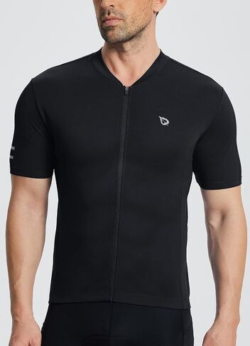 BALEAF Men's Cycling Jersey Short Sleeve Bike Shirts Bicycle Biking Tank Tops Full Zipper 3+1 Pockets UPF50+ Yellow XL in Saudi Arabia