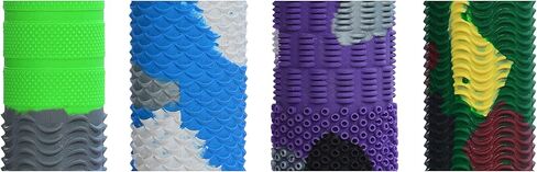 مقابض الخفافيش الفاخرة من سبورت أكسيس - مقابض لمضارب الكريكيت والكرة اللينة والبيسبول والمضارب - مقابض مطاطية ممتازة لامتصاص الصدمات - أشرطة قبضة مريحة - عبوة من 4 قطع in Kuwait