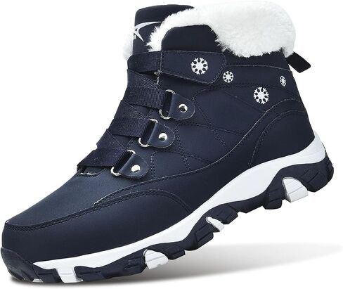 ASHION Womens Snow Boots Warm Fur Lined Winter Boots Comfortable Ankle Booties Outdoor Hiking Boots for Women in Saudi Arabia
