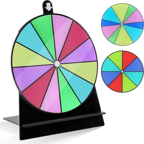 Spinning Prize Wheel-6Inch Dry Erase Spinning Wheel for Prizes with Stand, Tabletop Roulette Spinner for Carnival, Trade Show, Win Fortune Spin Games in Saudi Arabia