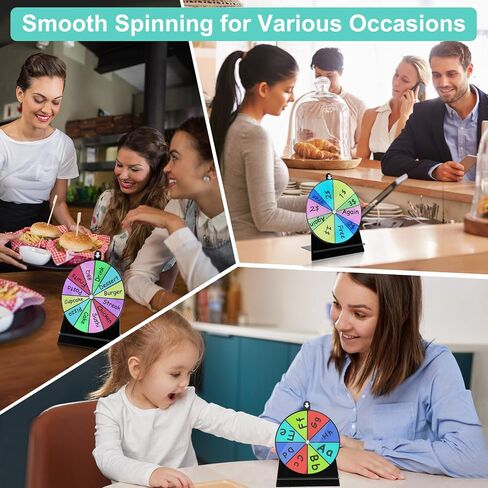 Spinning Prize Wheel-6Inch Dry Erase Spinning Wheel for Prizes with Stand, Tabletop Roulette Spinner for Carnival, Trade Show, Win Fortune Spin Games in Saudi Arabia