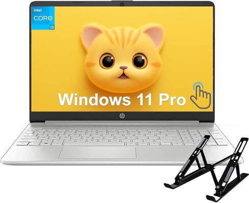HP 2024 Newest Business Laptop, 15.6" HD Touchscreen, i3-1215U, 32GB RAM, 1TB SSD, lntel UHD Graphics, Bluetooth, Wi-Fi 5, Windows 11 Pro, with Laptop Stand in Saudi Arabia