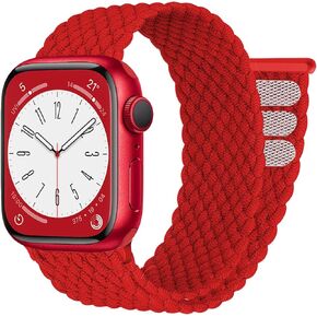 Stretchy Braided for Apple Watch Band 44mm 40mm 45mm 41mm 46mm 42mm 38mm Ultra/2 49mm 45 44 40 mm Women/Men,Elastic Nylon Sport Solo Loop Strap for Apple watch series 9 bands iWatch 10 8 7 6 5 4 3 se