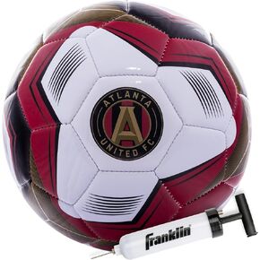 Franklin Sports MLS Austin FC Soccer Ball - Official Size 5 Soccer Ball - Soft Abrasion Resistant Cover - Official Size and Weight Soccer Ball - Air Pump Included