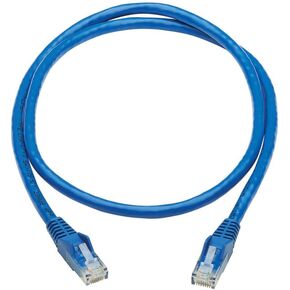 Tripp Lite Cat6 Ethernet Cable, RJ45 M/M Gigabit, Snagless, Molded, UTP, PoE, CMR-LP Patch Cable, 3 ft. Blue (N201P-003-BL)