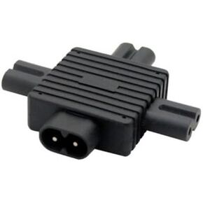 cablecc IEC 320 Figure 8 C8 Male to 3X Female C7 Splitter Power Adapter for Power Supply 1 in 3 Out