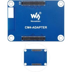 Waveshare Interface Protection Adapter Board, Compatible with Raspberry Pi Compute Module 4 Series, Provides Physical Protection for Frequent Plugging and Unplugging of CM4 Socket