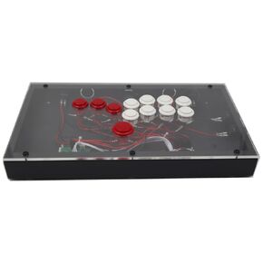 RAC-J800B-PC DIY All Buttons Leverless Style Arcade Joystick Game Controller for PC PS3 Sanwa OBSF-24 30