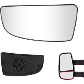 Senzeal Passenger Side Heated Mirror Rear View Upper Mirror Glass Replacement for Ford Transit T150 T250 T350 2015-2022 Convex Mirror Replaces CK4Z17K707D (Right Side)