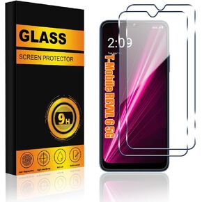 2 PACK for T - Mobile Revvl 6 5G / Revvl 6X 5G Screen Protector Tempered Glass [9H Hardness] Anti-Scratch Bubble Free Case Friendly
