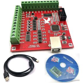 FainWan Mach3 USB Interface Board USB CNC Controller 4 Axis Motion Control Card Interface Breakout Board Compatible with Stepper Motor Driver
