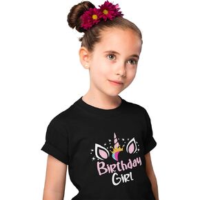 Tee Factory Unicorn Birthday Girl Shirt Onesie Toddler and Youth Girl Unicorn Birthday Shirt