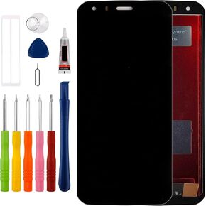 [New] Duotipa LCD Display Screen Digitizer Assembly Replacement for CAT S62 Pro 5.7" with Technical Repair Tools Kit-Black.
