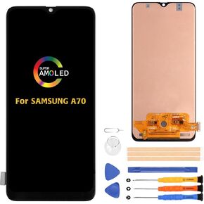 A-MIND for Samsung Galaxy A70 A705 LCD Display Touch Digitizer(OLED) A705F A705FN A705GM A705MN A7050 A705W A705YN A705X A705U Screen Replacement Full Assembly+Tools(Small Size)