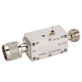 Bias Tee T Piece DC Blocker T Piece Bias Tee RF Broadband Amplifier Module Coaxial Feeder for Optical Modulation Drive