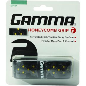 GAMMA Tennis Honeycomb Replacement Grip, Moisture Wicking, Tacky, Extra Durable, White…
