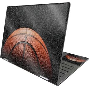 MightySkins Glossy Glitter Skin Compatible with HP Envy x360 13" (2022) - Basketball World | Protective, Durable High-Gloss Glitter Finish | Easy to Apply and Change Styles | Made in The USA