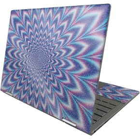 MightySkins Glossy Glitter Skin Compatible with HP Envy x360 13" (2022) - Jitter Illusion | Protective Durable High-Gloss Glitter Finish | Easy to Apply Remove and Change Styles | Made in The USA