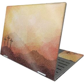 MightySkins Glossy Glitter Skin Compatible with HP Envy x360 13" (2022) - Salvation | Protective, Durable High-Gloss Glitter Finish | Easy to Apply, Remove, and Change Styles | Made in The USA