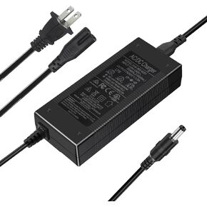 UL Listed 42V Universal Replacement Scooter Charger for 36V Lithium Battery (42V 3 Prong for 36V Lithium)