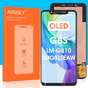 OLED Screen Replacement for LG G8S ThinQ LCD Display LMG810 6.21 inch LM-G810 LMG810EAW Touch Screen Digitizer Full Assembly with Repair Tools