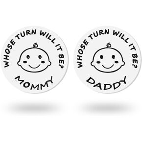 New Parents Gifts for Couples Funny after Birth Turn Flip Decision Coin Welcome New Baby Shower Gifts for Mom Dad to Be Gifts for Christmas New Pregnancy Gifts for Mom Mama Daddy