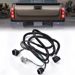 PIT66 سرج أسلاك المصباح الخلفي الأيسر والأيمن، متوافق مع الجانب 07-14 Chevy Silverado/08-14 GMC Sierra LH RH