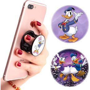 （3 Pack） Multifunction Cell Phone Stand Finger Holder and Grip Pink Purple,Foldable Phone Kickstand Mount for Smartphones and Tablets