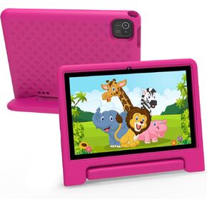 Kids Tablet 10.1" Large HD Screen Android 13, 32GB ROM and 2GB RAM Built-in Parental Controls (Pink)