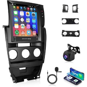 Android Car Stereo for Toyota Corolla 2006-2012 with Wireless Carplay Android Auto Car Radio 9.7'‘ Touch Screen Head Unit with GPS Navigation Bluetooth WiFi HiFi FM RDS SWC AHD Rear Camera