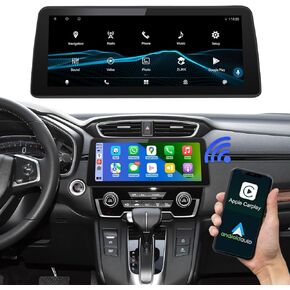 Road Top 12.3 بوصة Android 12 Car Stereo Wireless Carplay لهوندا CRV 2017-2022 سنة، دعم Apple Carplay، Android Auto، AM، FM، Bluetooth، الملاحة، الكاميرا in Kuwait